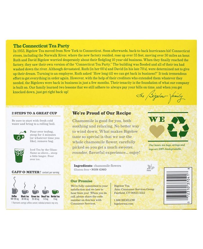 Bigelow Cozy Chamomile Tea, 100 Count & Reviews Food & Gourmet Gifts