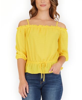 BCX Juniors' Ruffled Off-The-Shoulder Top - Macy's