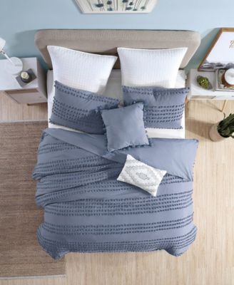 Magnificent Marilla Dot 5 Piece Comforter Set, Full/Queen