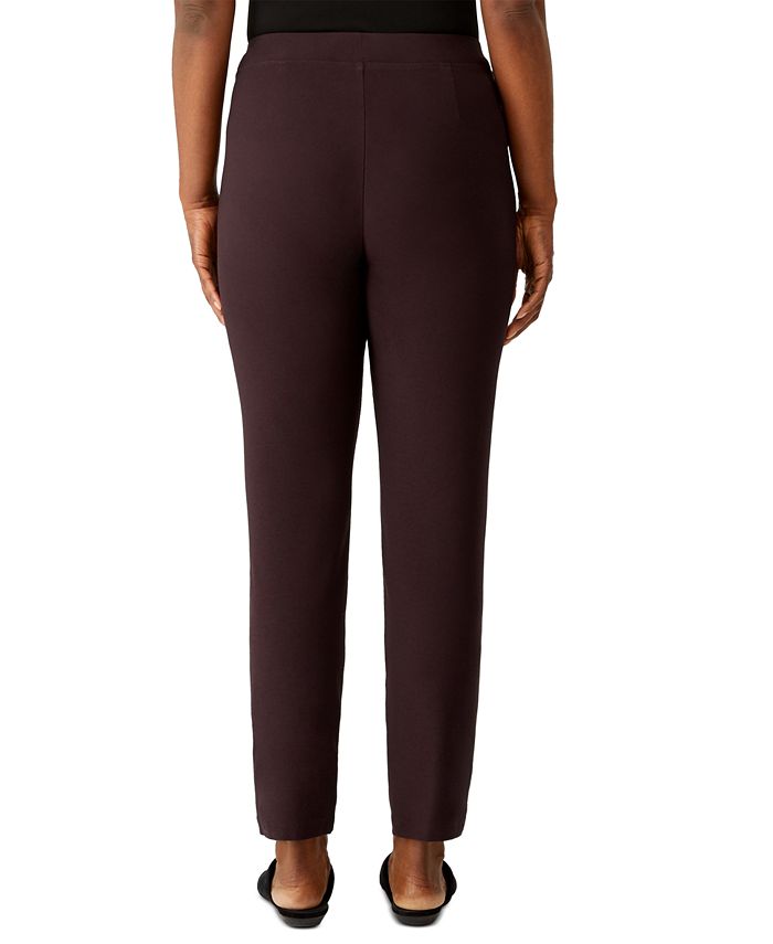 Eileen Fisher Slim Pull-On Ankle Pants - Macy's