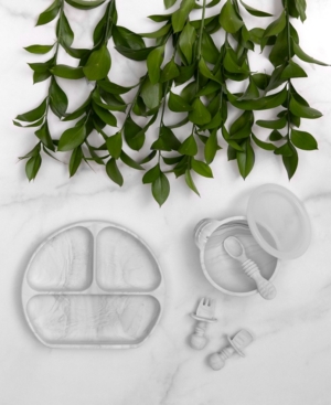 Silicone Grip Dish Chewtensils and First Feeding Bowl Set