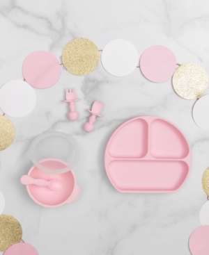 Silicone Grip Dish Chewtensils and First Feeding Bowl Set