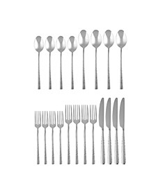 Conga Hammered Mirror 20-Piece Flatware Set, Service for 4