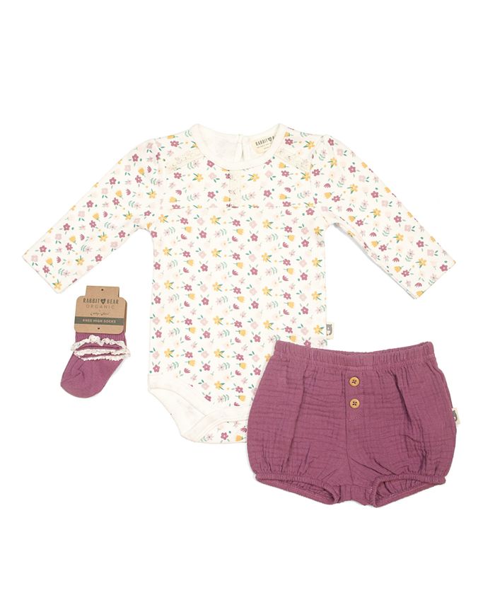 Rabbit and bear organic baby sale clothes