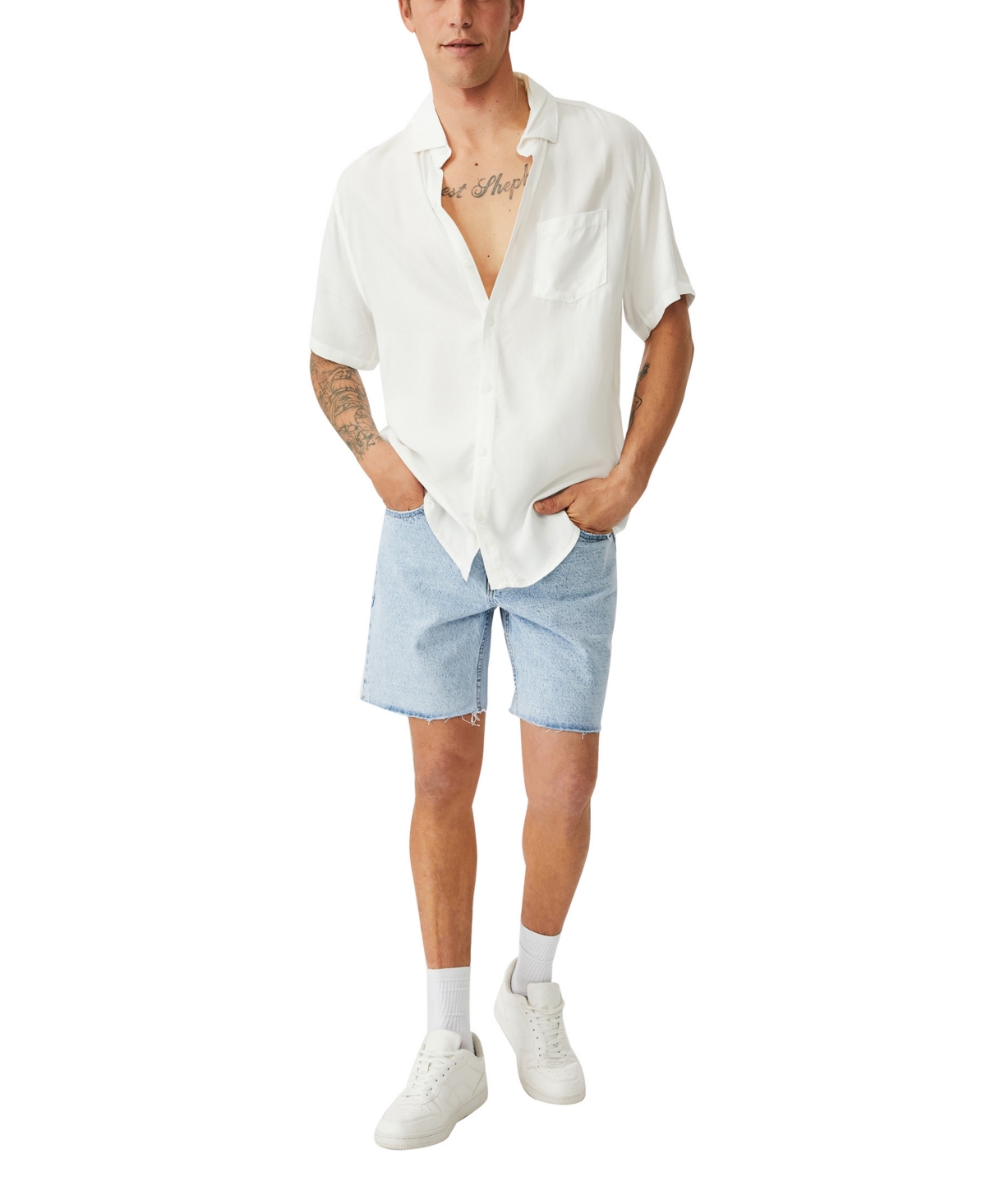 Cotton On Men's Cuban Short Sleeve Shirt