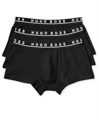 Hugo Boss Mens 3-Pack Stretch Cotton Regular Fit Trunks