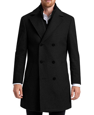 Chaps Men's Classic Double Breasted Overcoat - Macy's