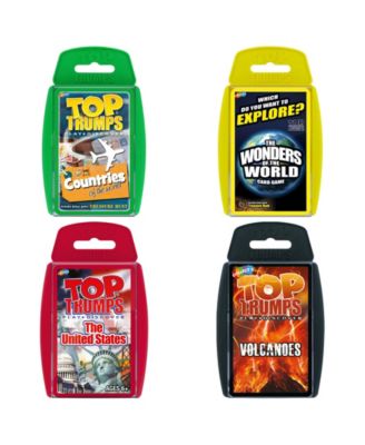 Top Trumps Explore The World 4 Pack Card Game Bundle
