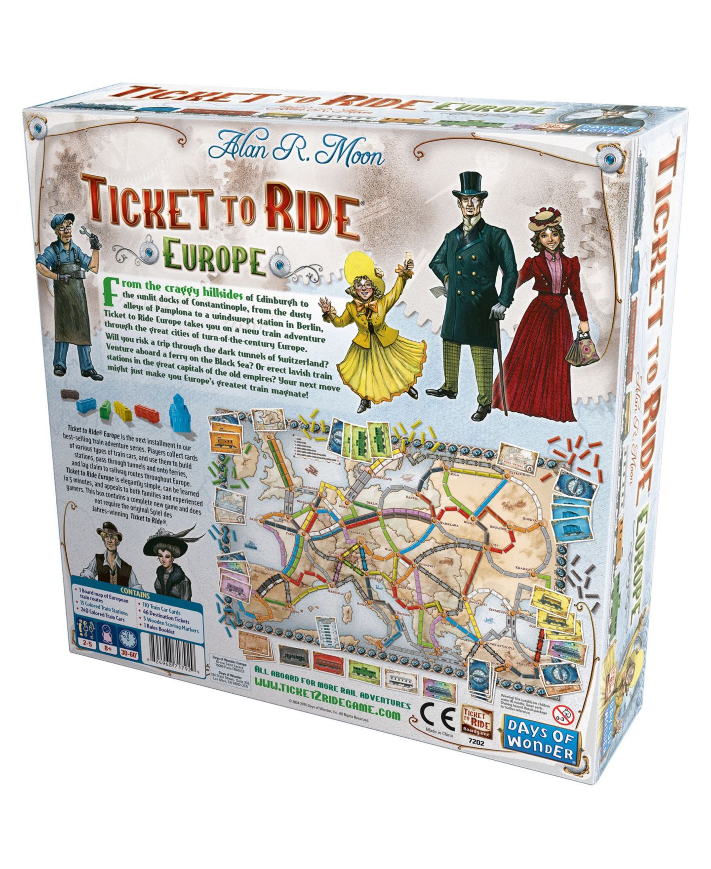 Детская игрушка Days of Wonder Ticket to Ride Europe — фото 3