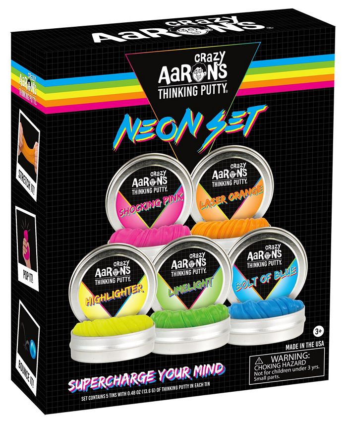 Crazy Aaron's Thinking Putty Neon Gift Set Thinking Putty Set Macy's