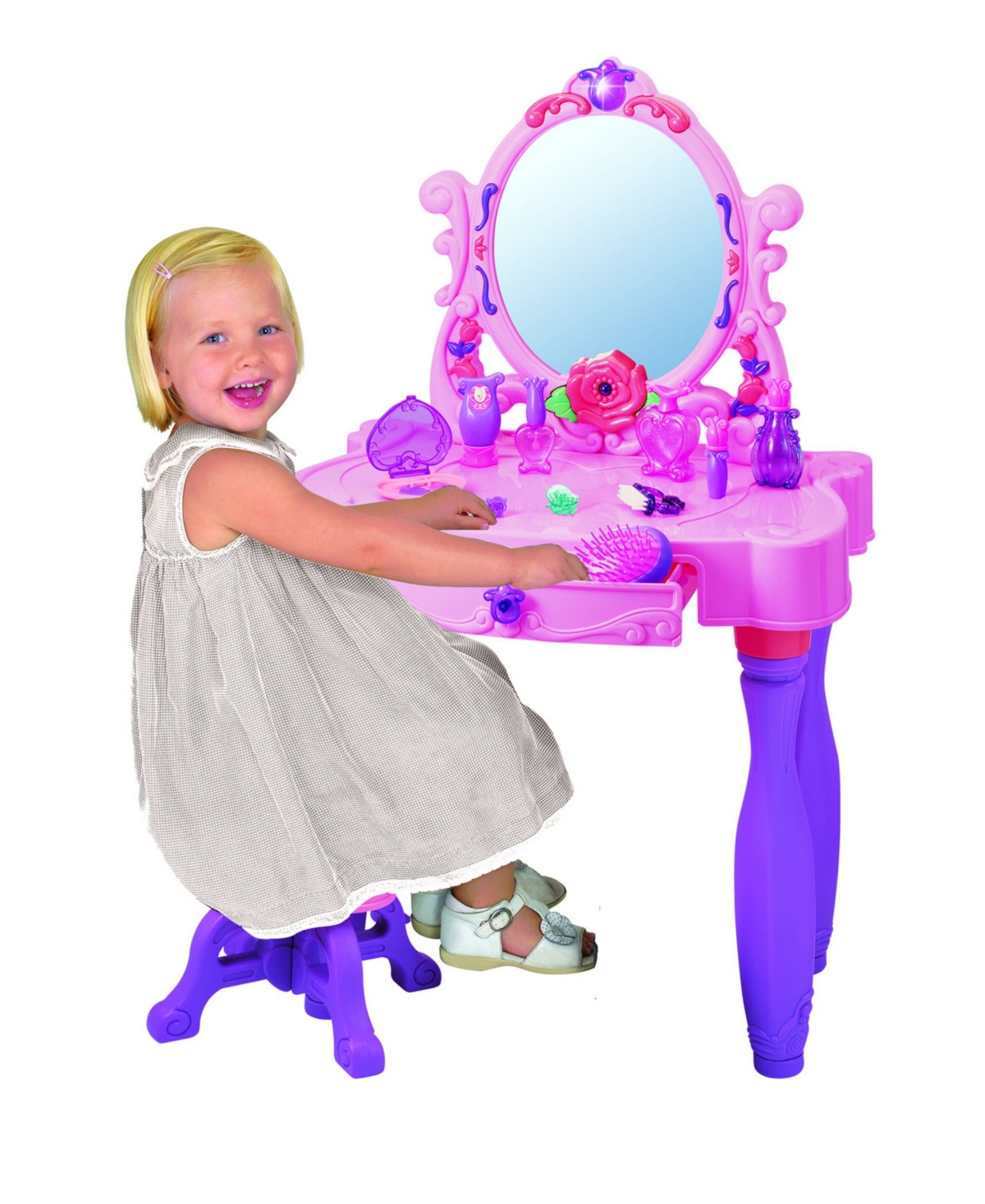 Shop Redbox Light Up Princess Vanity Table In Multi