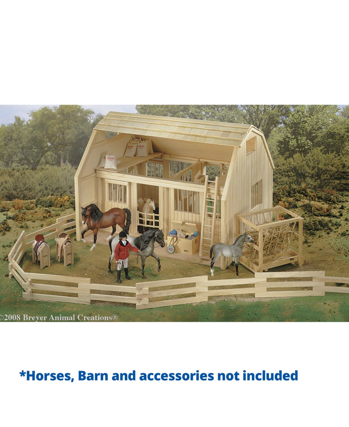 Shop Breyer Traditional Wood Corral Fencing Accessory Toy For Horses In Multi