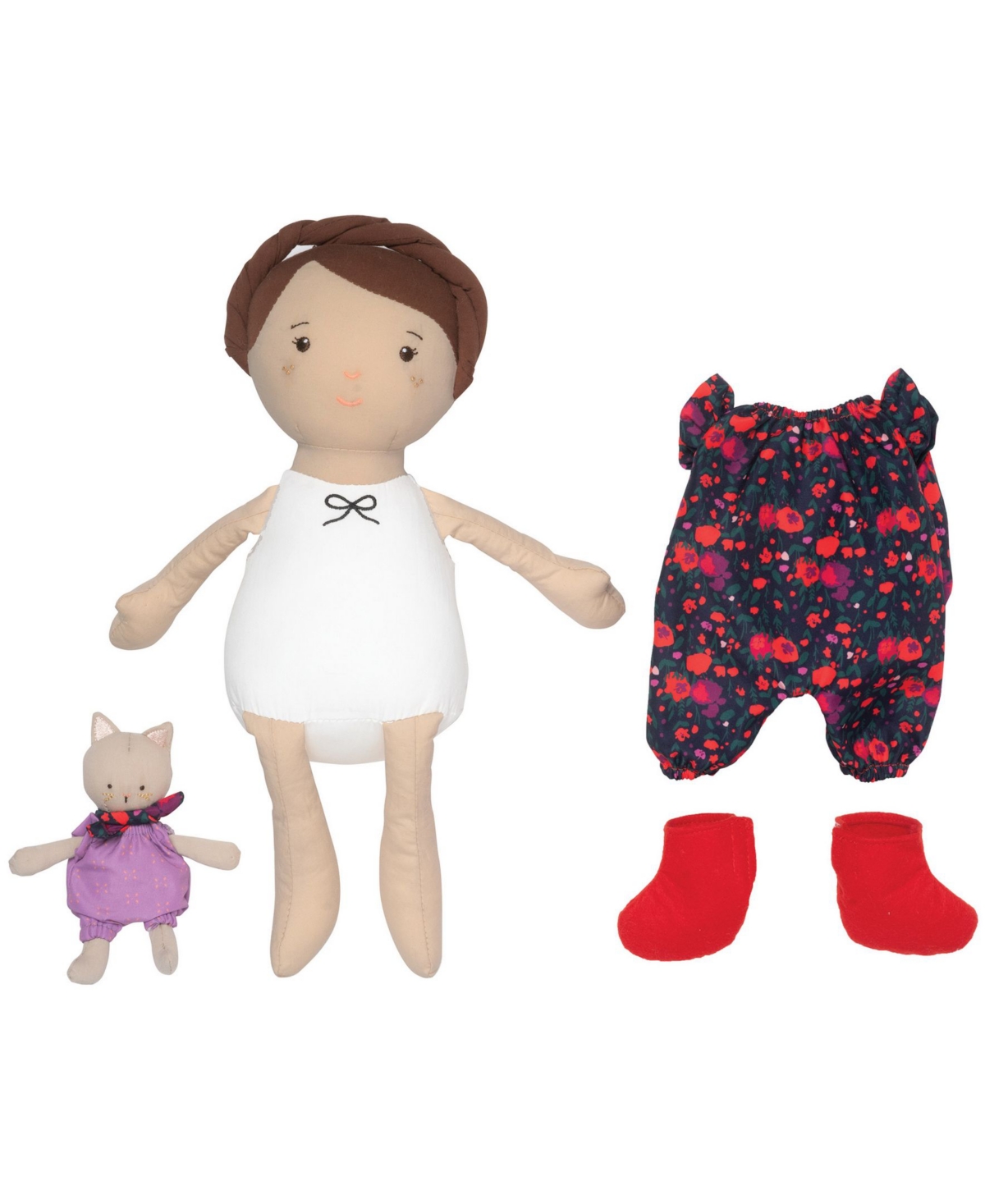 Shop Manhattan Toy Company Playdate Friends Freddie 14" Doll With Companion Stuffed Animal In Multi