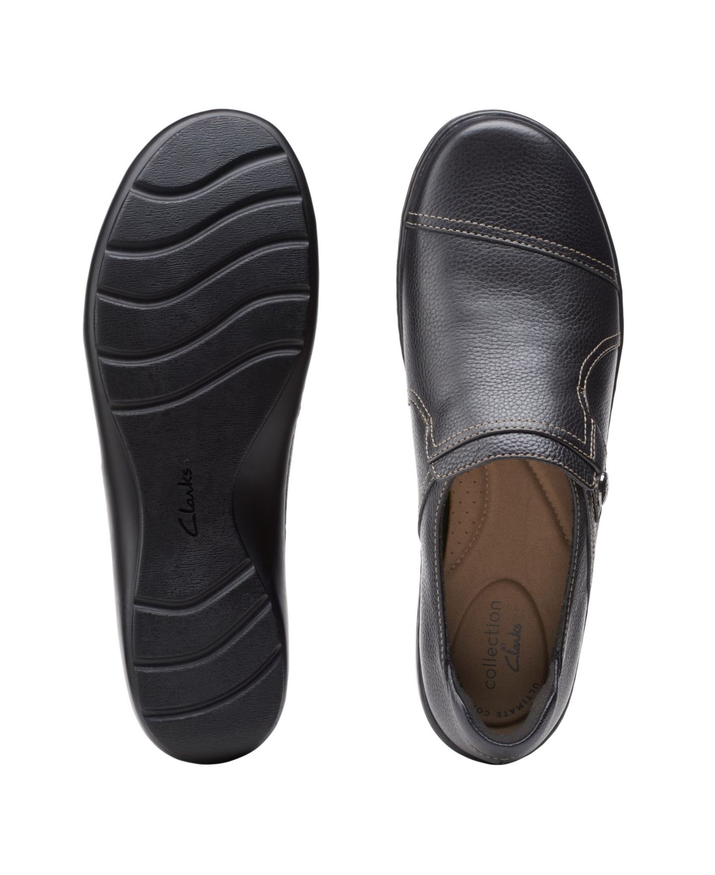 Женские туфли Clarks Collection Cora Poppy, цвет: Чёрный кожаный — фото 7