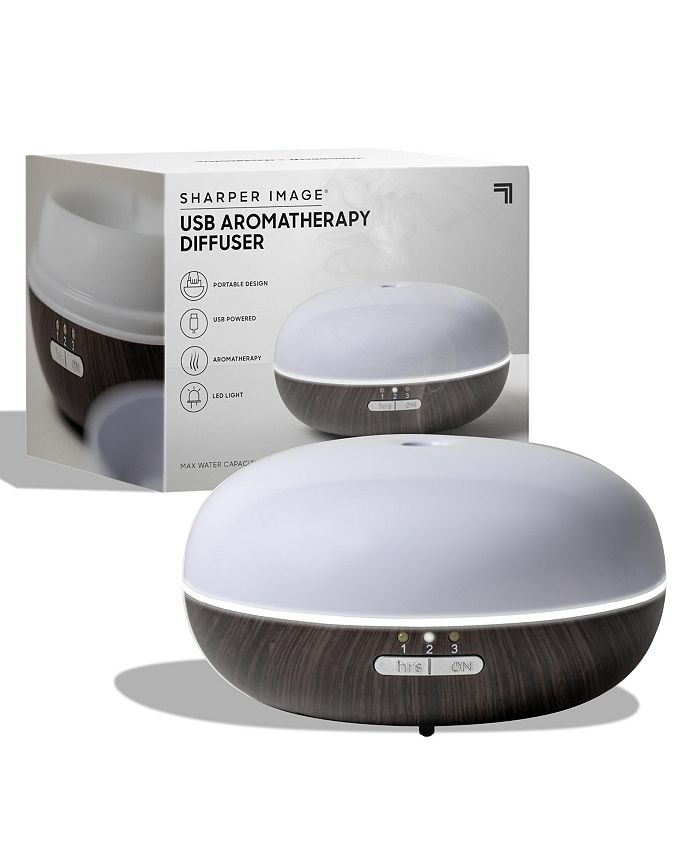 Sharper Image Diffuser Ultrasonic Aromatherapy Dome LED 100mL Macy