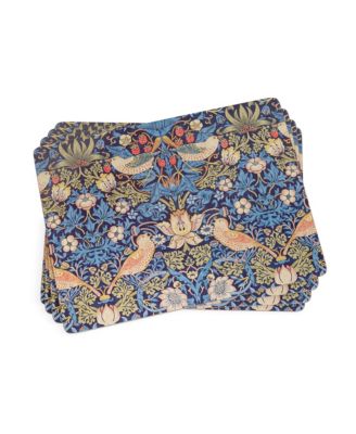 Pimpernel - Strawberry Blue by Morris & Co Placemats, Set of 4