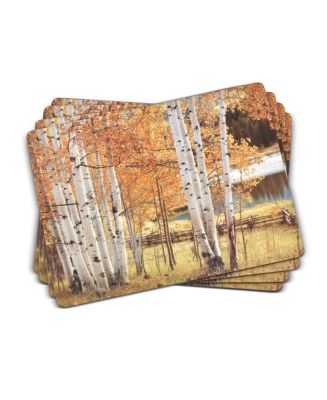 Pimpernel Birch Beauty Placemats, Set of 4 - Macy's