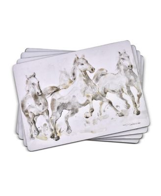Spirited Horses Placemats, Set of 4