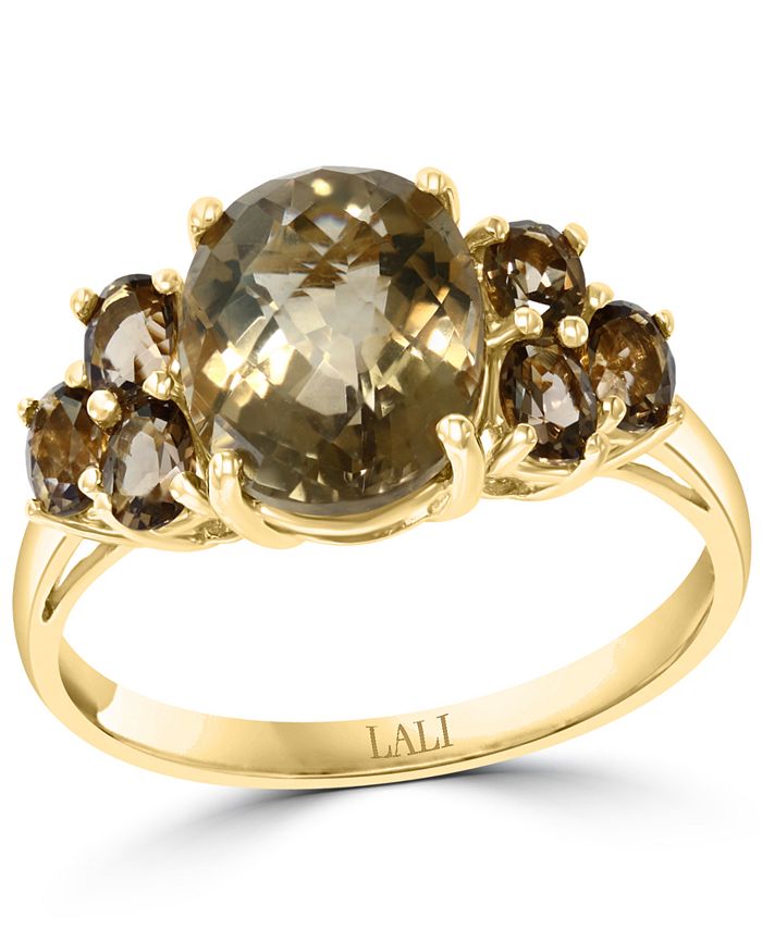Macy's smoky top quartz ring