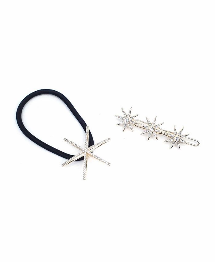Soho Style Evening Star Crystal Ponytail Holder and Cosmic Rays Crystal ...