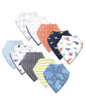 Hudson Baby Boys and Girls Cotton Fleece Bandana Bibs