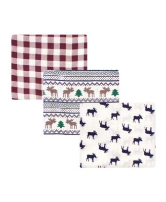 Little Treasure Baby Boy Cotton Muslin Swaddle Blankets Adventure One Size - Moose sweater 31$