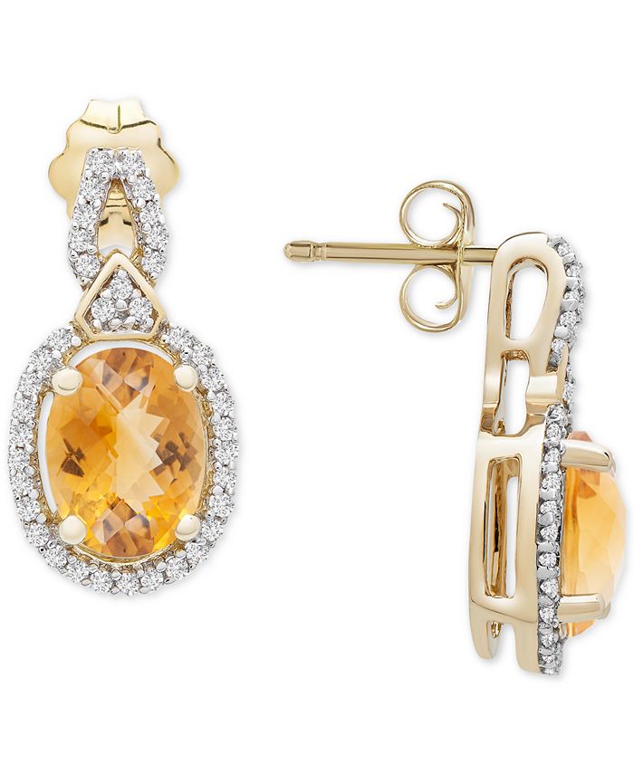 Macy's shop citrine earrings