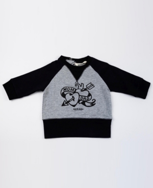 Baby Boys and Girls Organic Cotton Tattoo Sweatshirt