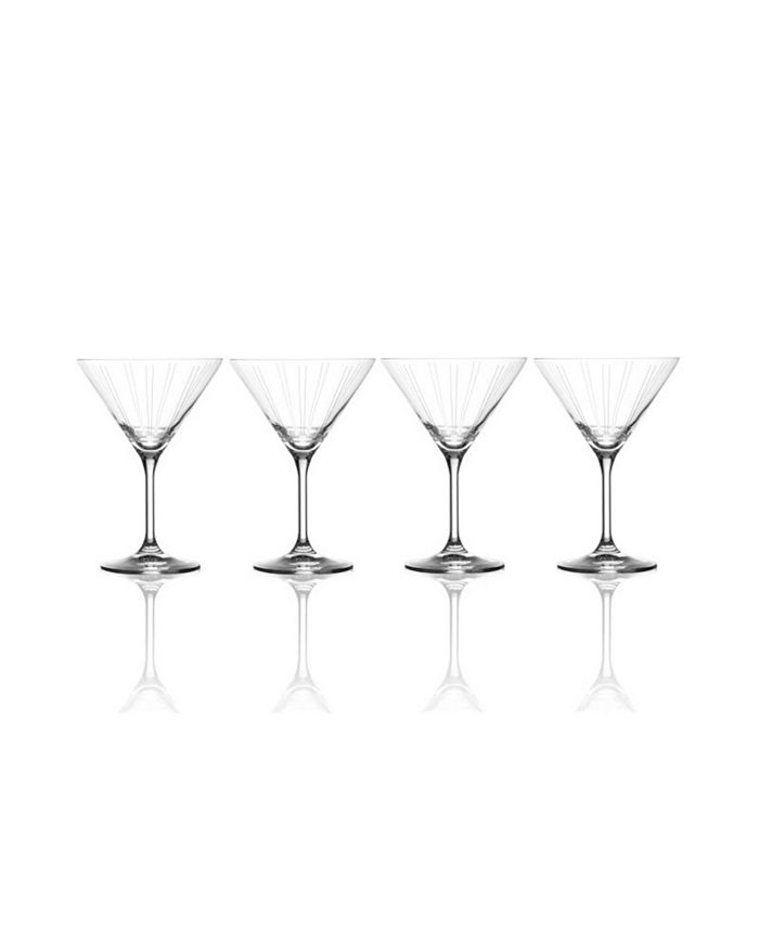 Mikasa Clear Cheers Martini Glasses, Set Of 4 - Macy's