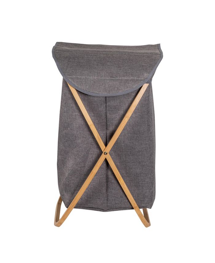 Honey Can Do Bamboo & Canvas Hamper Macy's
