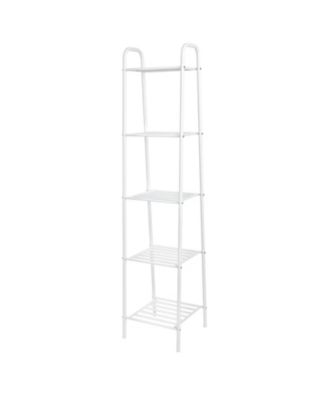 Honey Can Do - 5-Tier Matte White Metal Wire Shelving Unit