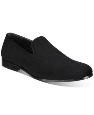 Alfani Men's Zion Smoking Slipper Loafers, Created For Macy's In Black