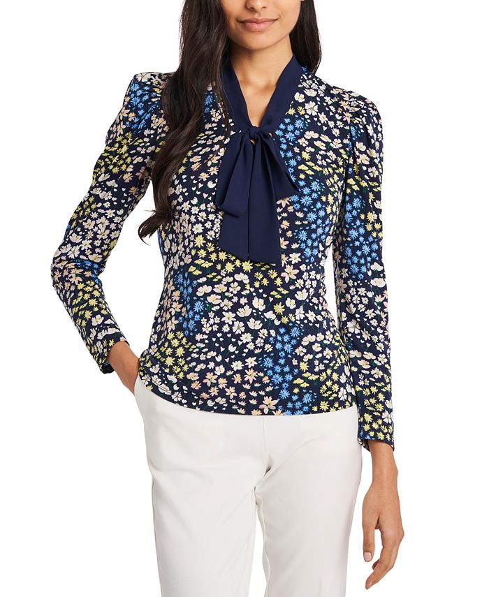Riley & Rae Opal TieNeck FloralPrint Top, Created for Macy's Macy's