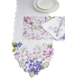 Spring Hydrangea Cutwork Table Linen Collection