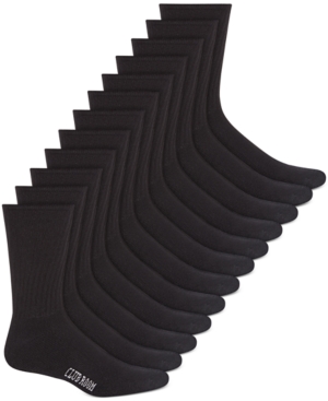 CLUB ROOM MEN'S SOLID CREW SOCKS - 12-PACK, CREATED FOR MACY'S 