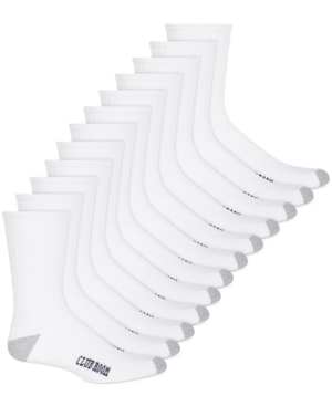 Club Room Men's Solid Crew Socks - 12-Pack Created for Macy's
