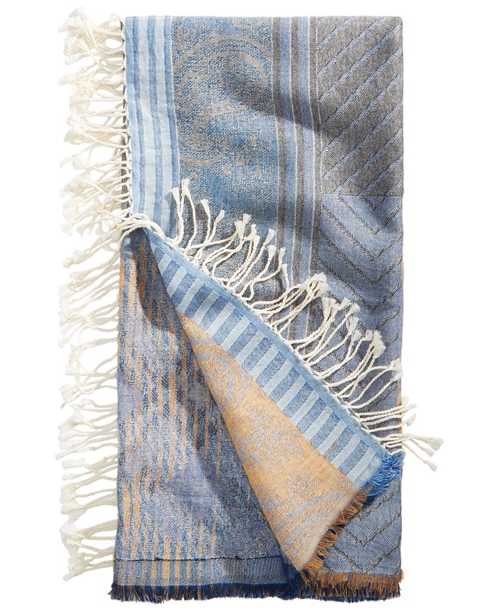 Echo Cotton Stripe Patchwork Square Scarf Macy's