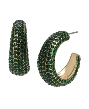 image of Jessica Simpson Pave Hoop Earrings