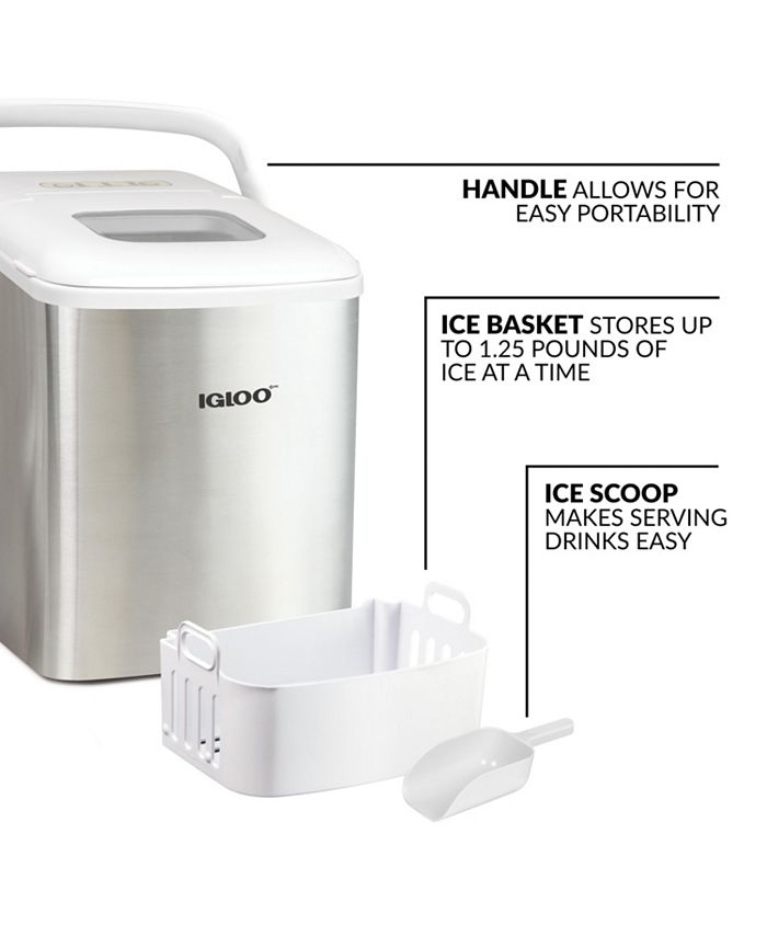 Igloo ICEB26HNSSWL 26Pound Automatic SelfCleaning Portable Countertop