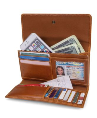 Zip Around Wallet with Wristlet Strap