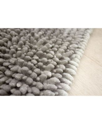 Laura Ashley Butter Chenille Bath Mats In Gray