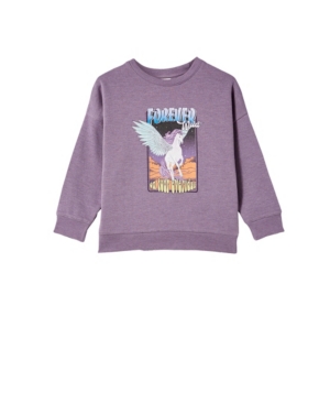 Toddler Girls Sage Crew Sweatshirt