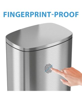 SoftStep Stainless Steel Trash Can with Odor Filter