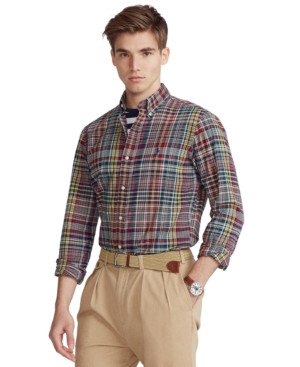Polo Ralph Lauren Men's Classic-Fit Madras Shirt
