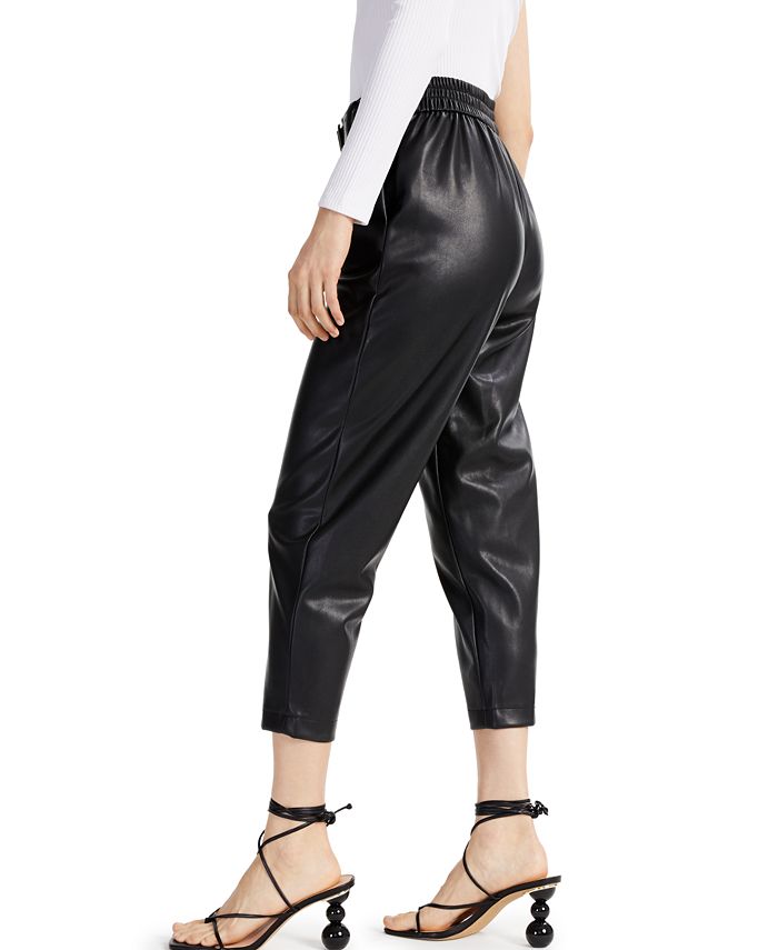 INC International Concepts Faux-Leather Cropped Pants, Created for Macy ...