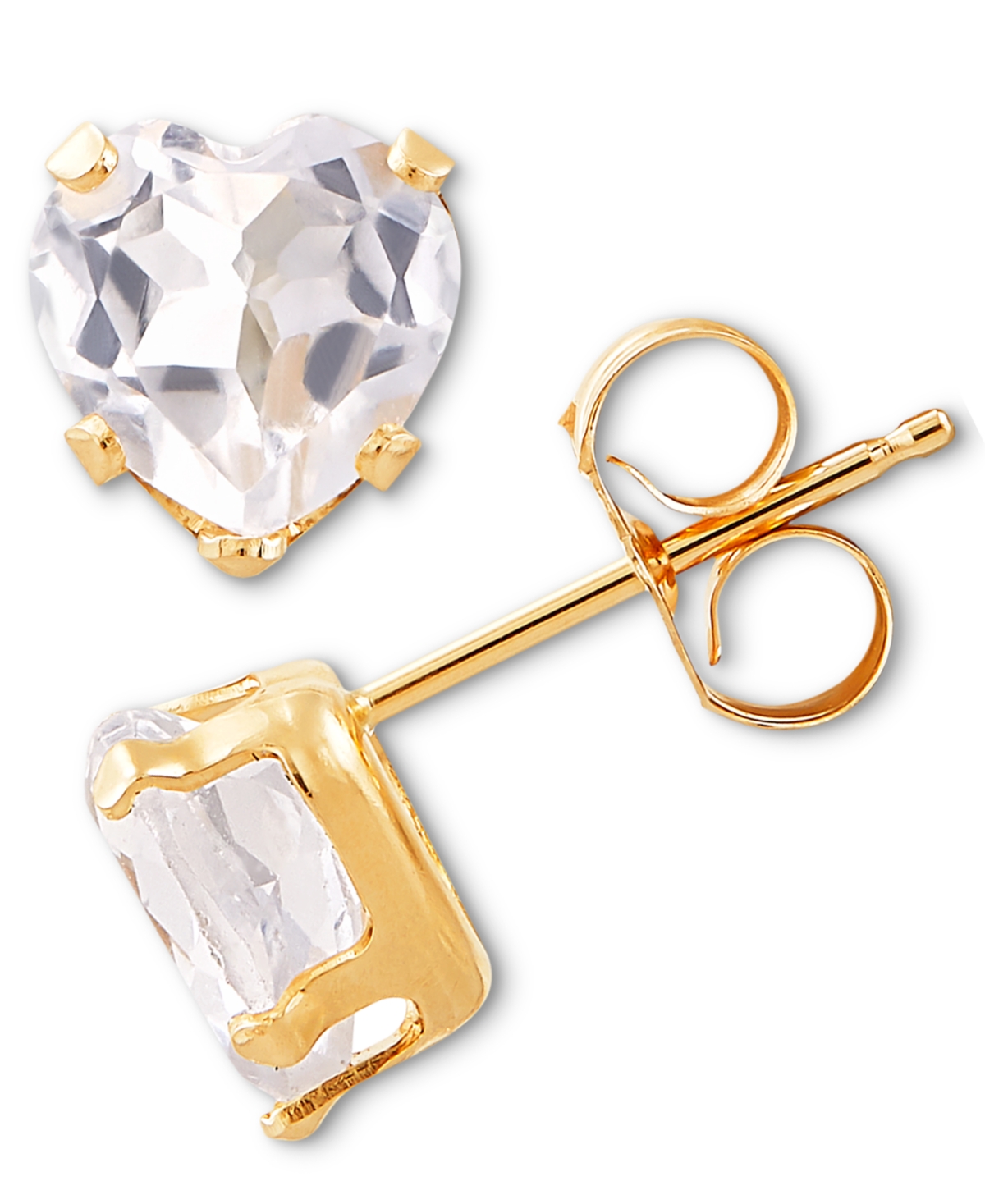 2-Pc. Set Blue Topaz Heart Pendant Necklace & Matching Stud Earrings (2-3/4 ct. t.w.) in 10k Gold (Also in Citrine & Peridot)