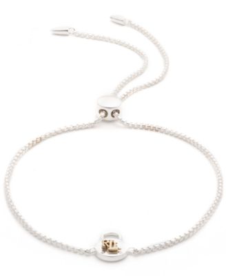 Lauren Ralph Lauren - Padlock Logo Bolo Bracelet in Sterling Silver & 18k Gold-Plate