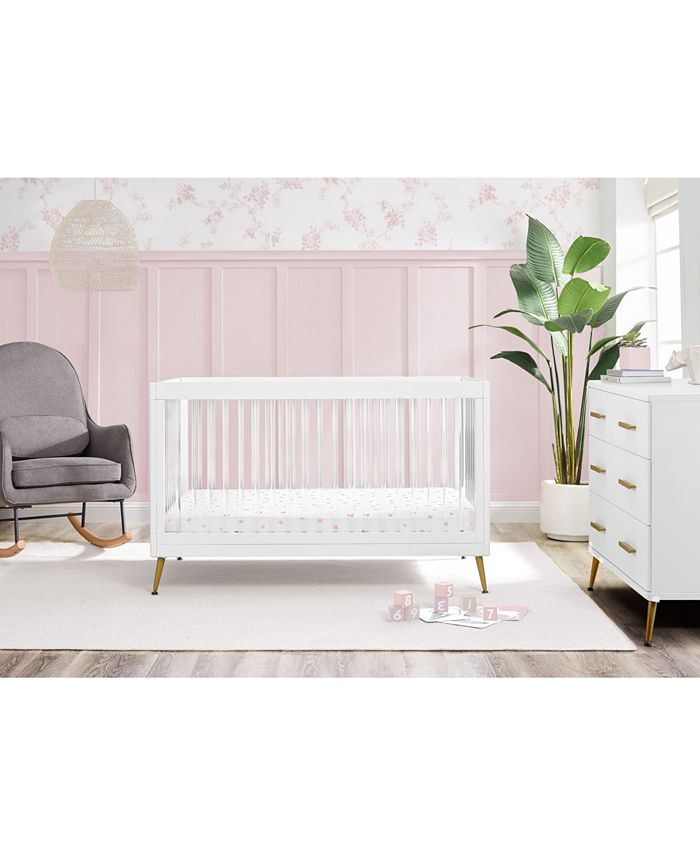 Delta Children Sloane 4In1 Acrylic Convertible Crib Includes