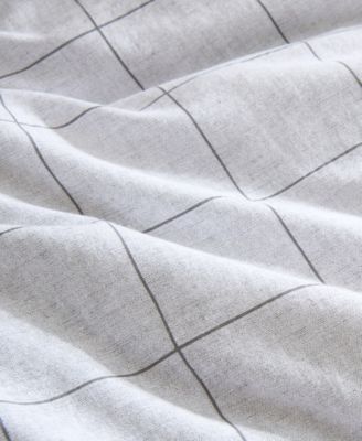 CLOSEOUT! Holden Grid 3 Piece Duvet Cover Set, Full/Queen