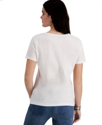 Women's Embroidered Heart-Logo T-Shirt